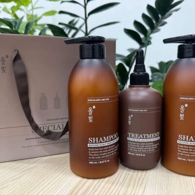 Set of 3 anti-hair loss shampoo and conditioner from Korean Skin Institute