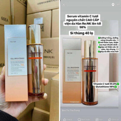 Pure Vitamin C whitens and fades pigmentation and freckles